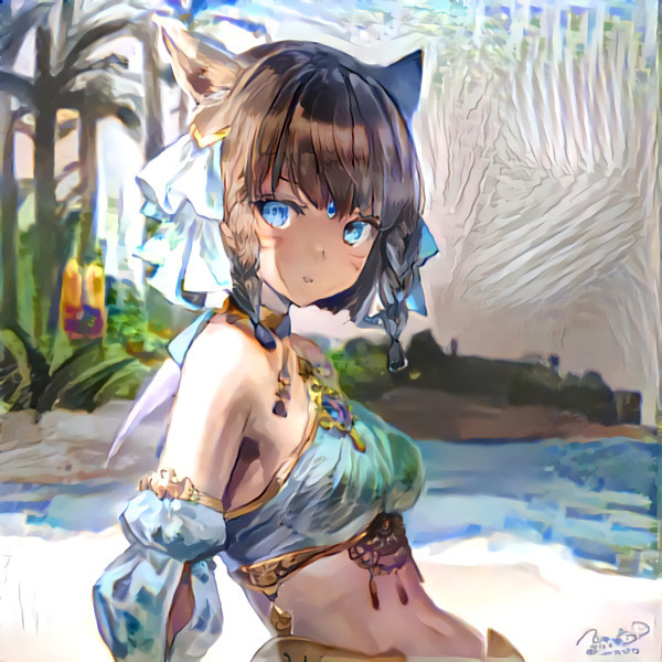 Momoco Miqote with Rannou (Tamago no Kimi) filter