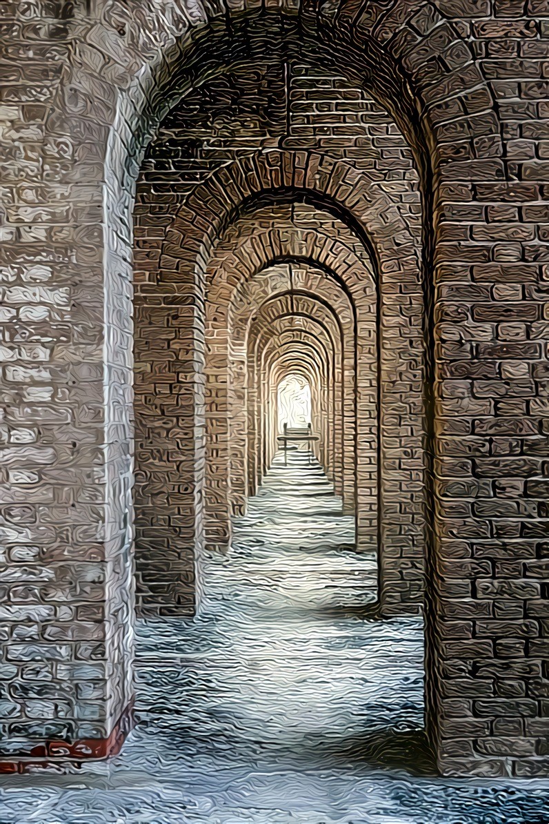 The Arched Arcade of Santa Rose - Peru