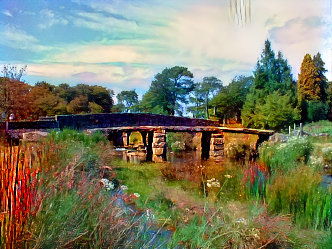 Postbridge Clapper Bridge, Dartmoor