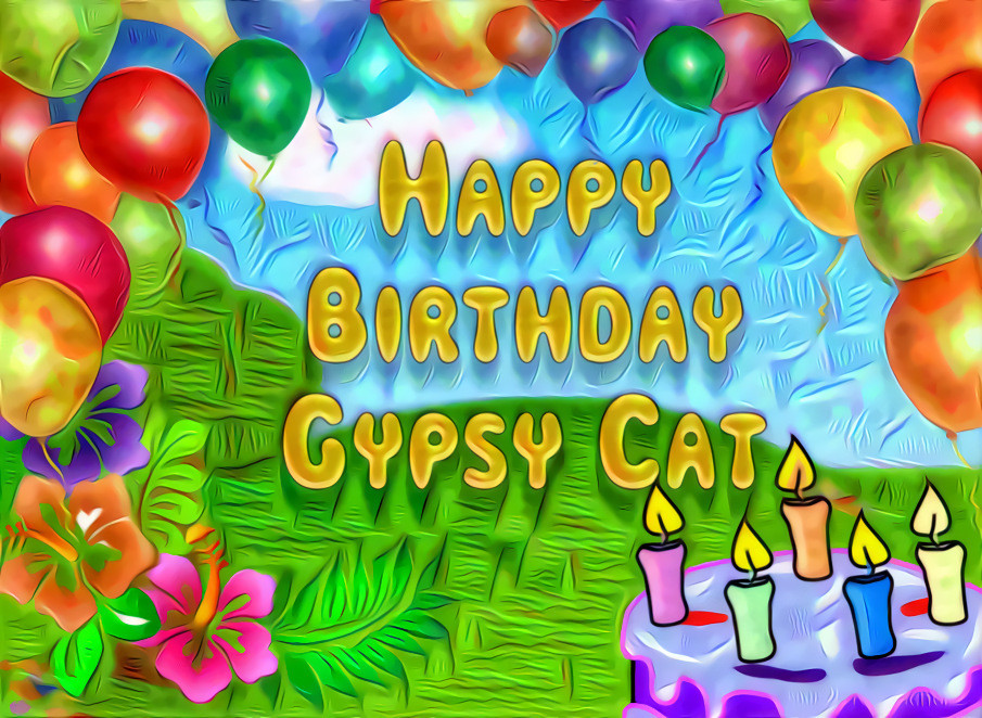 Happy Birthday Gypsy Cat!