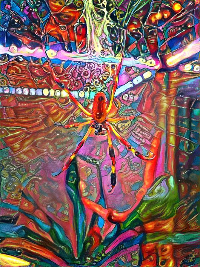 Spider deep dream 4