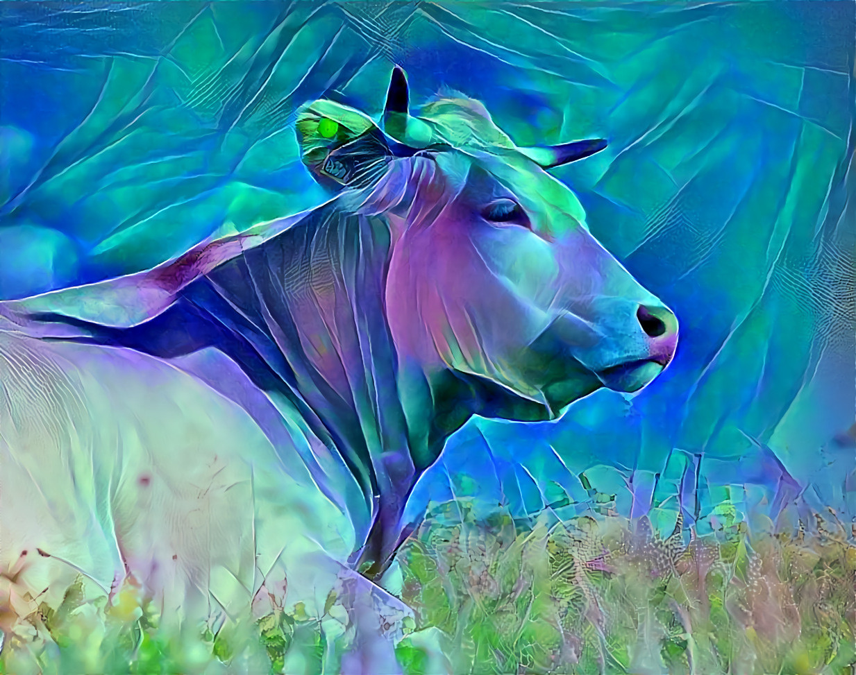 Blue cow