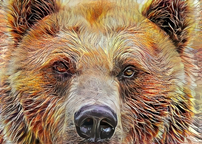 Deep Dream: Brown Bear