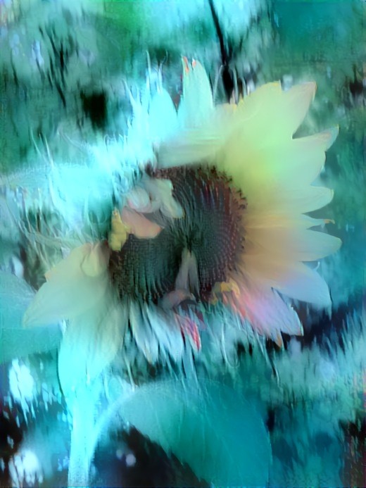 Rainy Day Sunflower. This was a happy accident! :-)