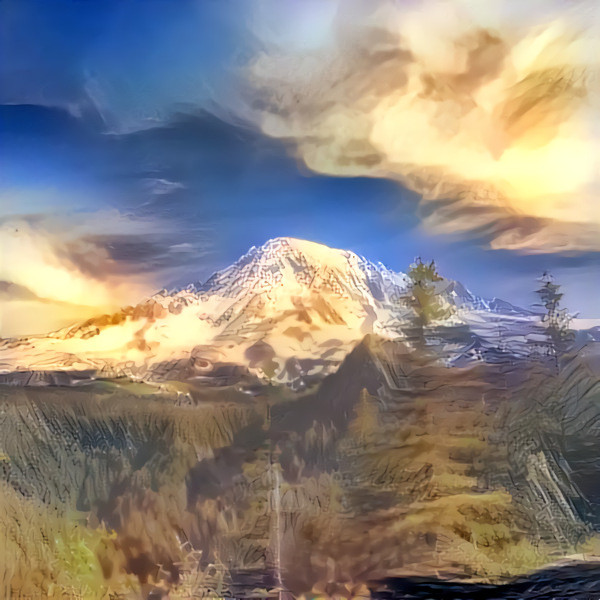 Mt Rainier With Ice Crystals