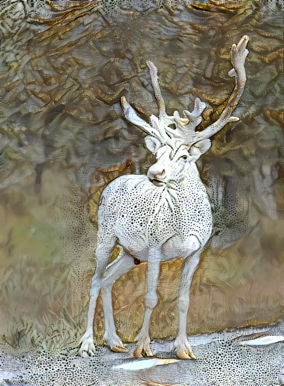 Leucistic Caribou, Style by Sylverdali