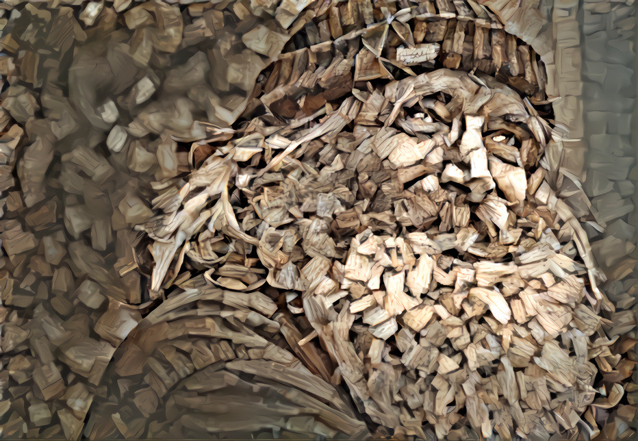 Wood chip old man