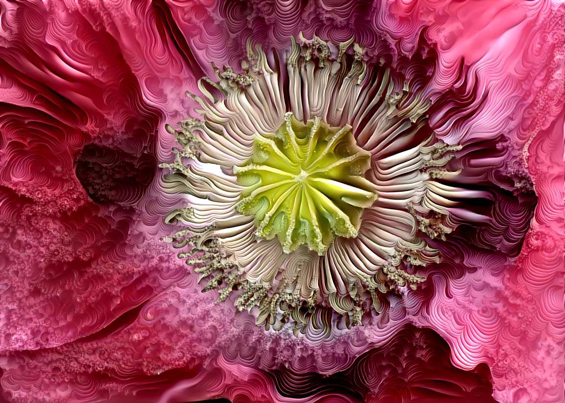 Poppy flower in our garden