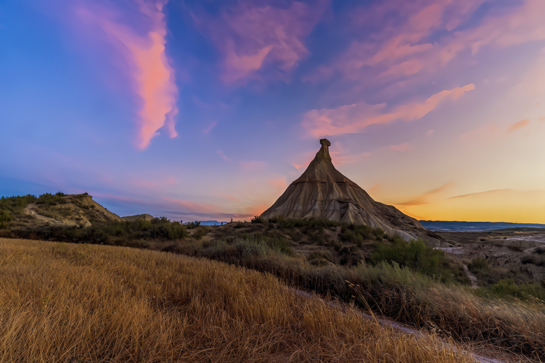 Spain, Landscape, Sunrise