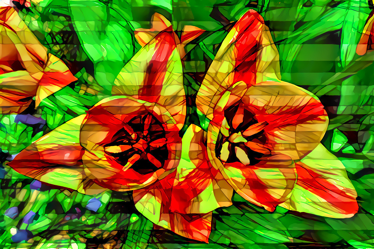 Tulips 44 overlaid FlameArtwork 7 50_100