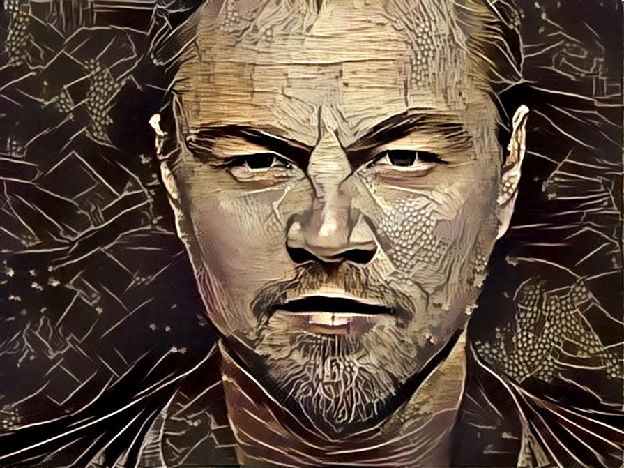 Leo Dicaprio Woodcut