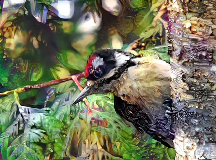 Hairy Woodpecker Juvenile