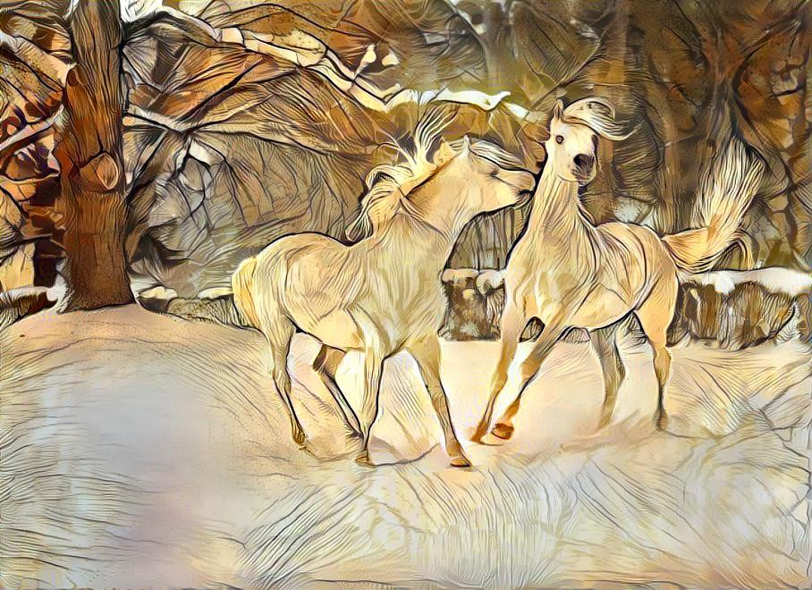 Snow Horses