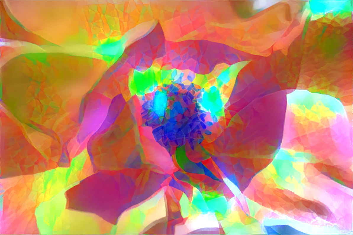 Rose 26 low poly rainbow 4