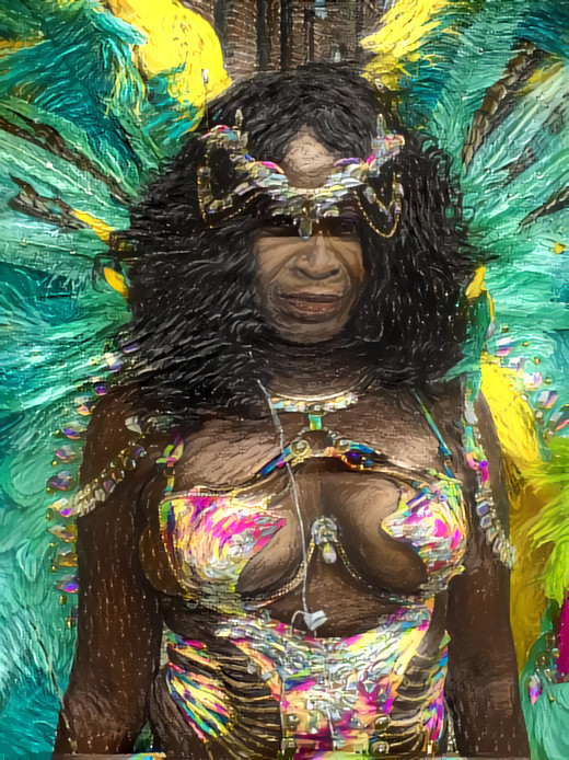 Caribbean Carnival Masquerader Mama