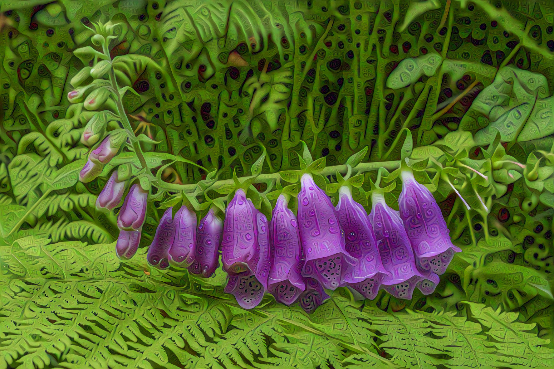 Thimble Plant in the Ferns