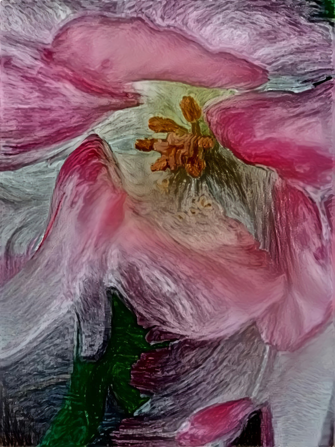 Tulip in the style of van Gogh 