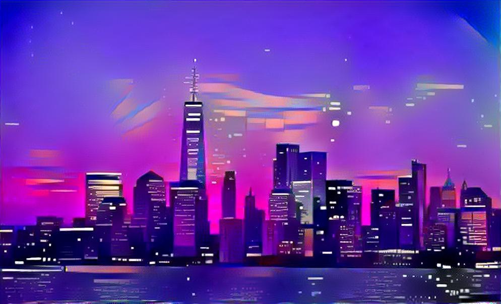 Retro Cityscape