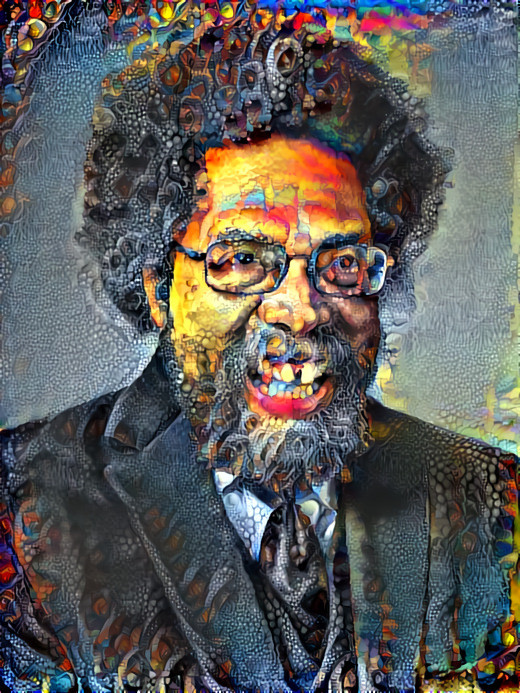 Cornel West portrait, retexture