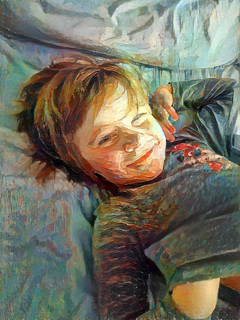 Boy in oils