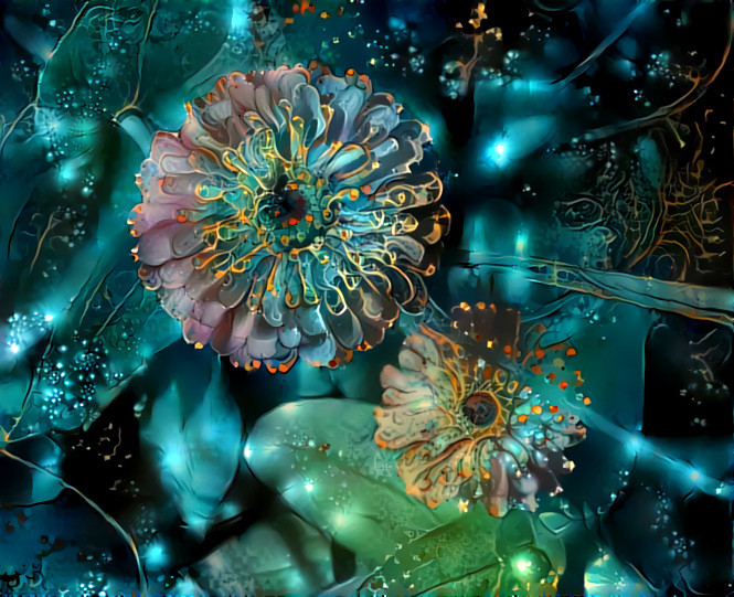 Space flowers photo by Deborah Berk