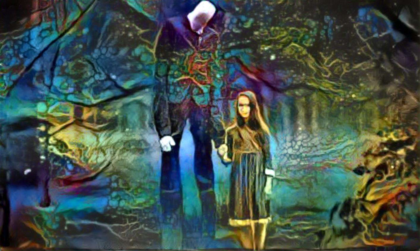 Slender man and creepy girl