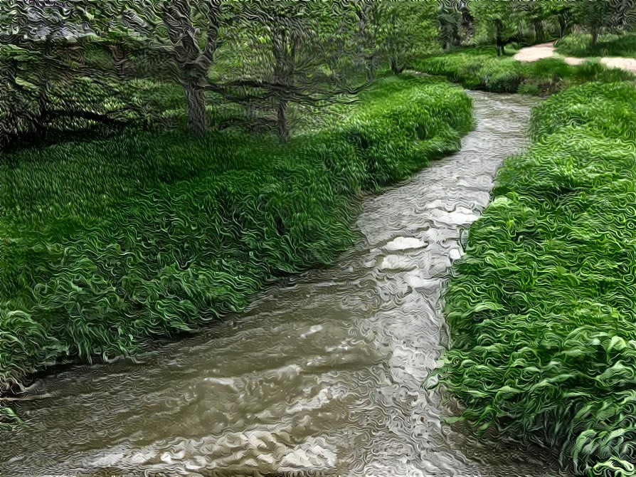 Stream in the wetlands