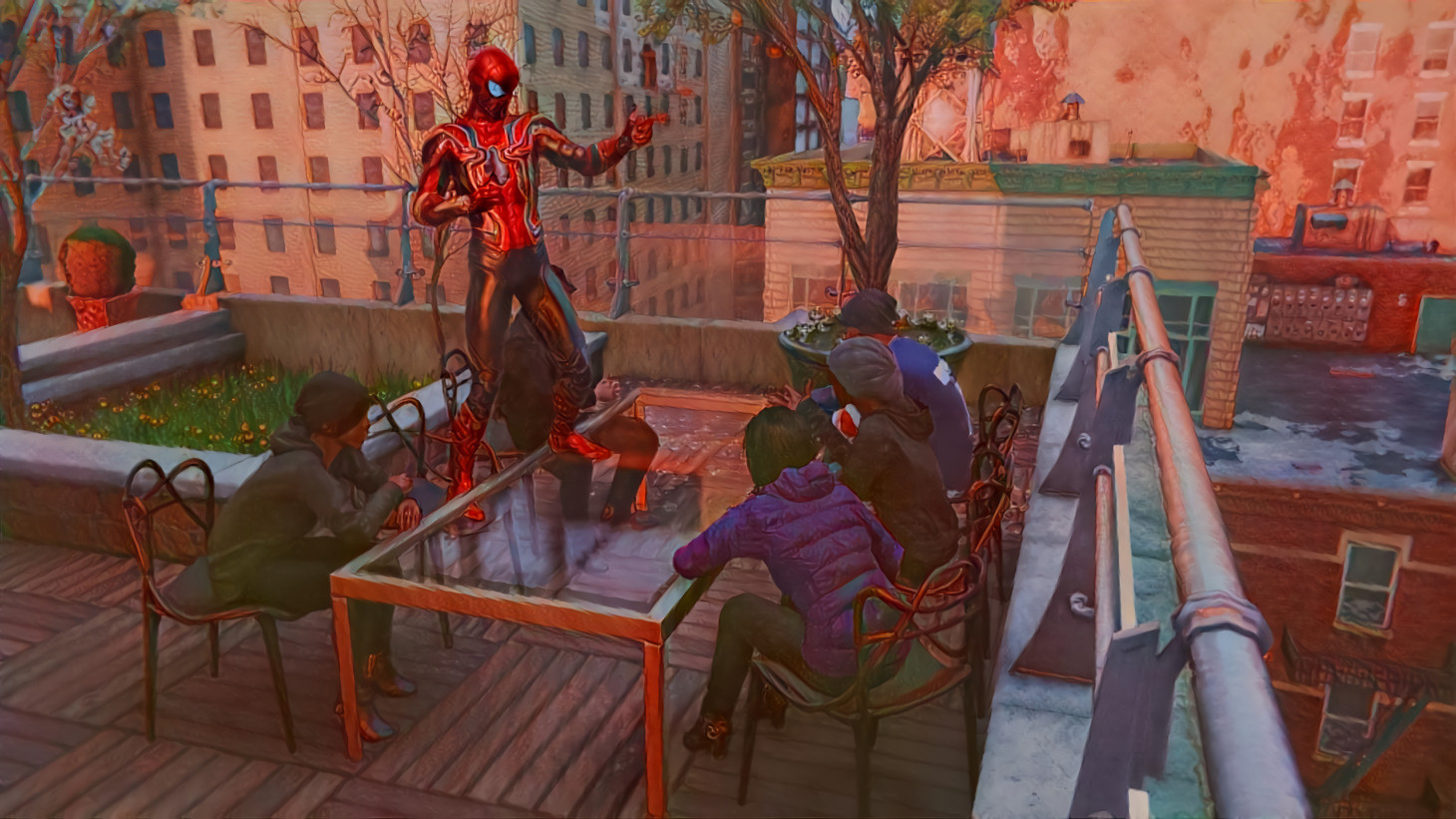 “Heated Argument” Marvel’s Spider-Man, PS4 Screenshot