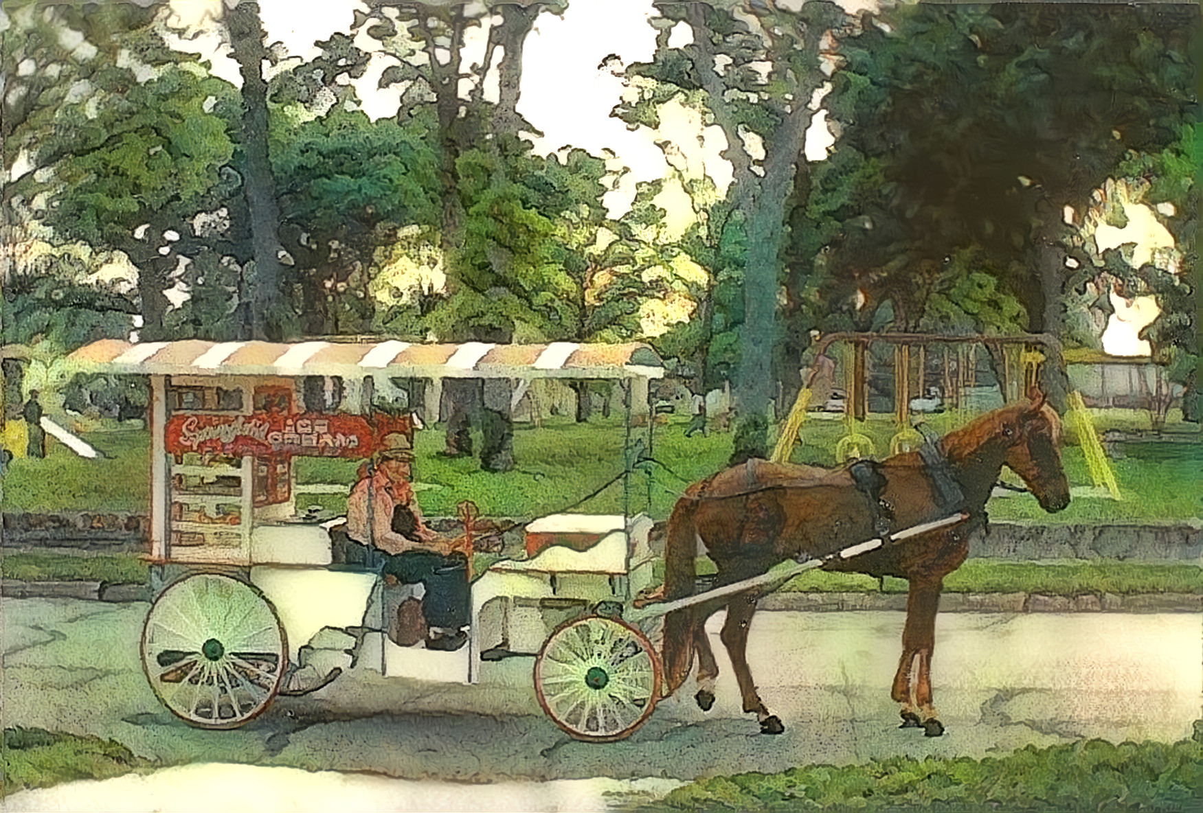 Ice Cream Horse Drawn Cart