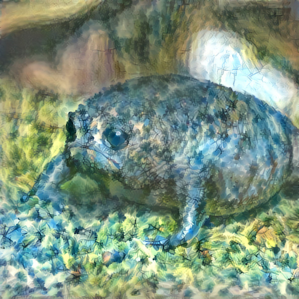 Unhappy frog