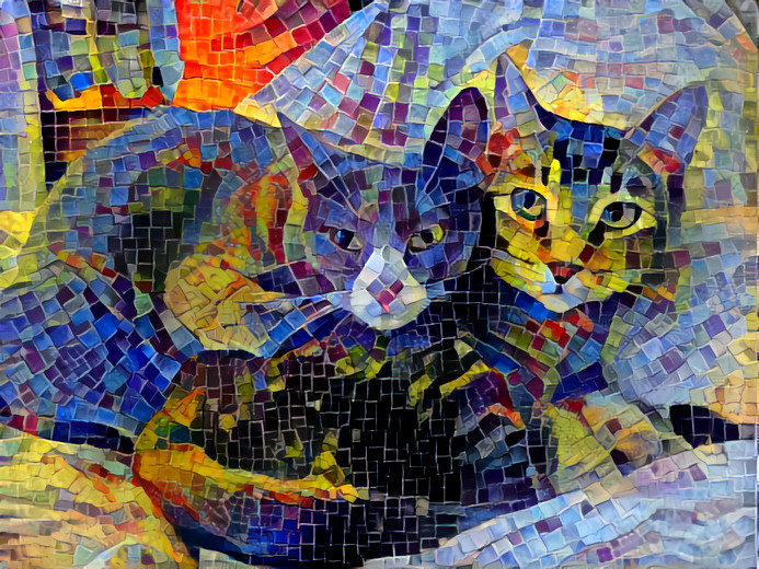 Chloe and Mojo Mosaic