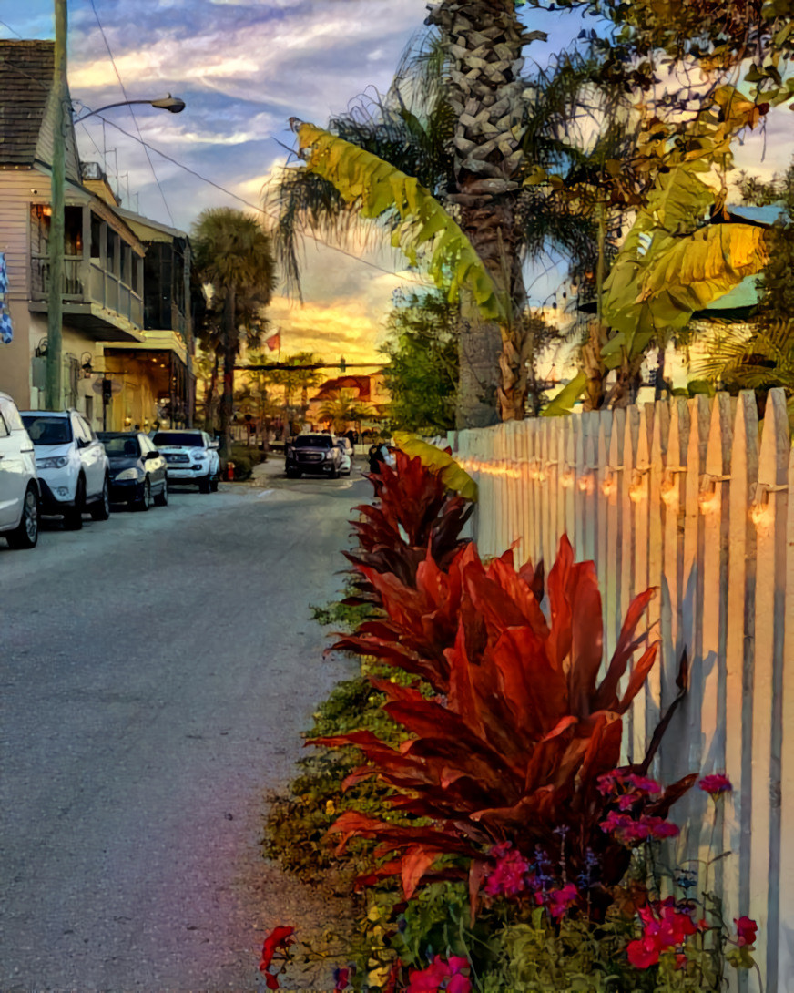 February Sunset, St. Augustine.  Source is my own photo.