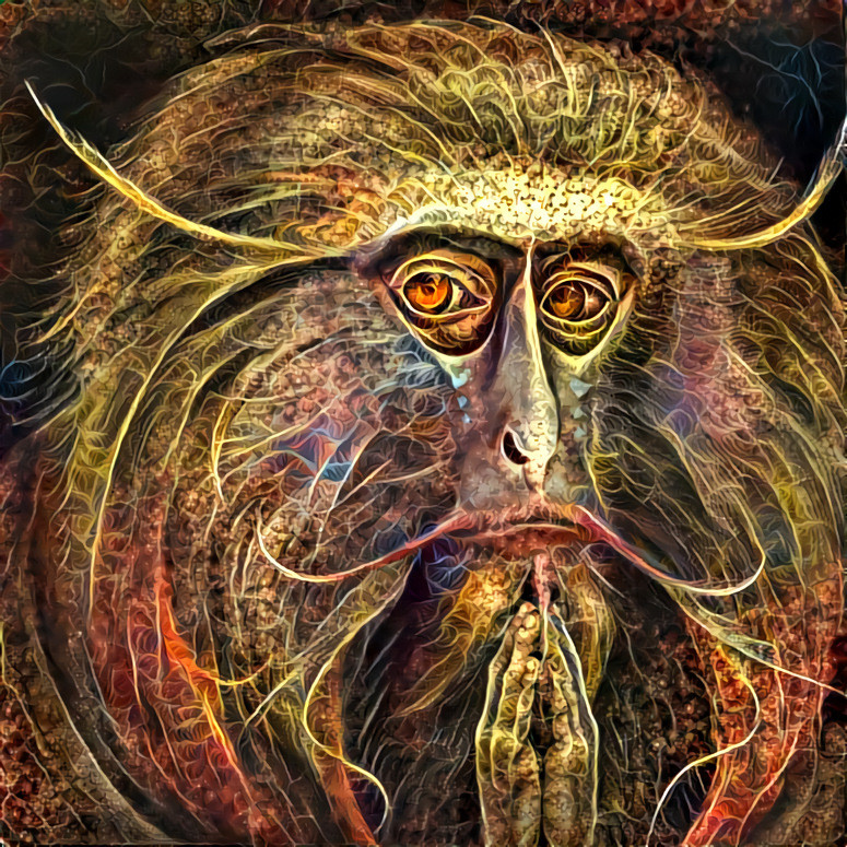 "Monkmonkey" (01) _ original artwork: "True Believer" (by Jean-Pierre Arboleda)