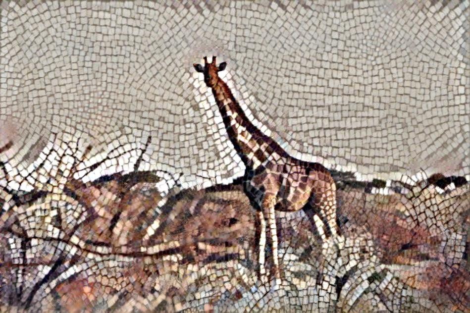Giraffe mosaic