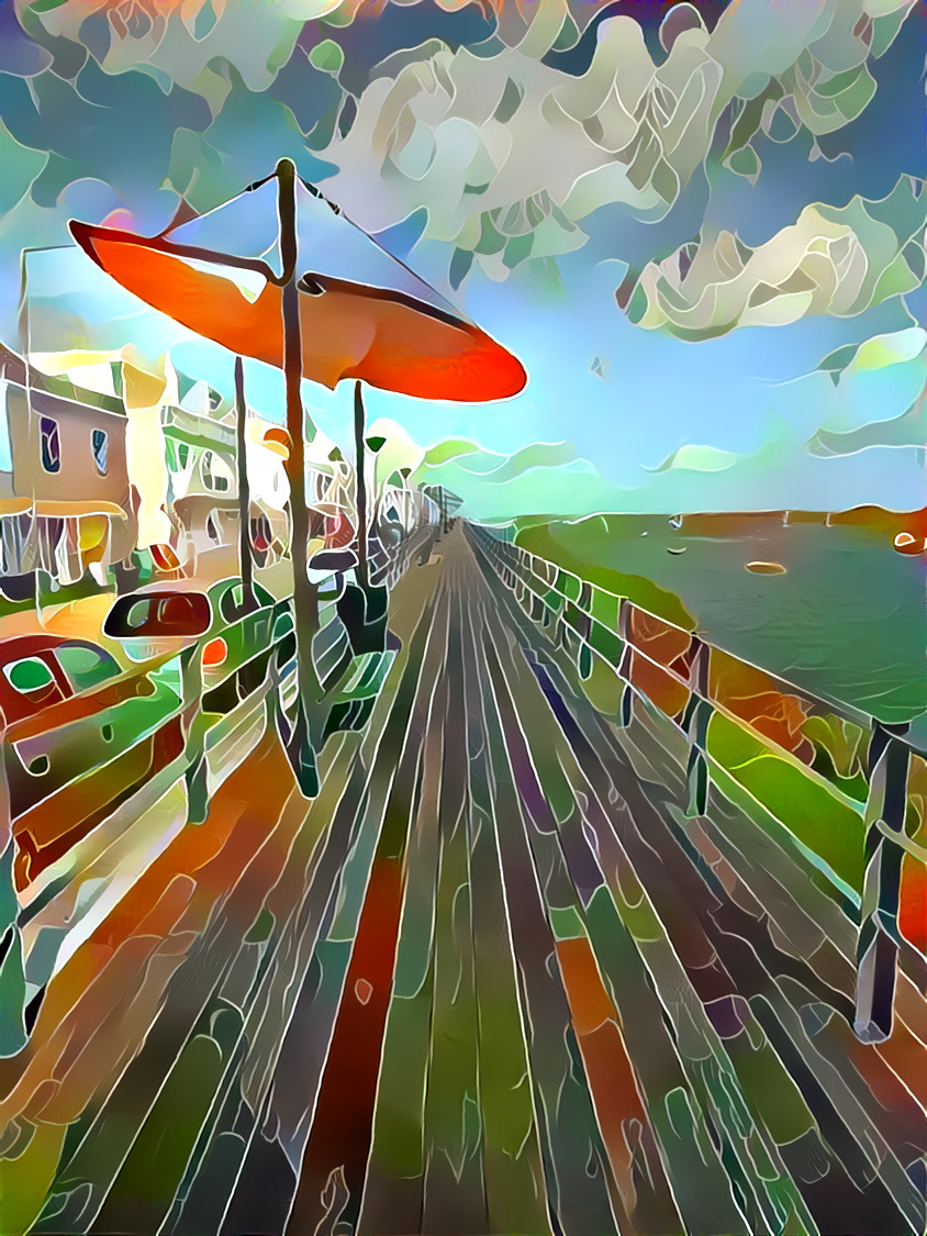 - - - - - 'Promenade - Algarve, Portugal' - - - - - Digital art by Unreal - from own photo.   