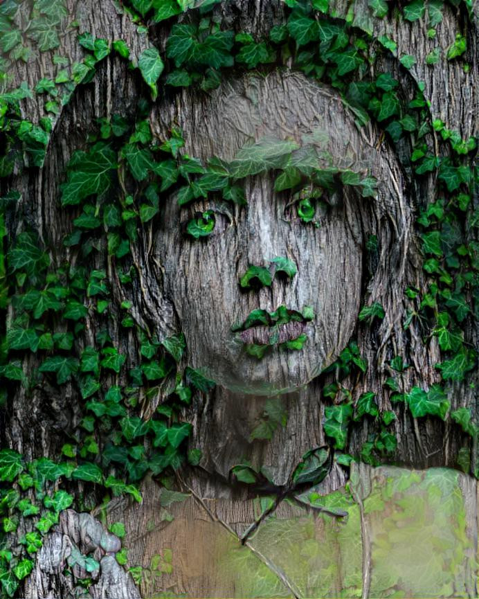 girl in bark