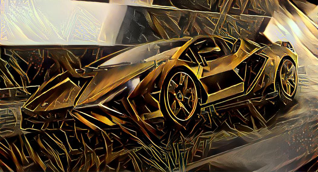 Gold Lambo