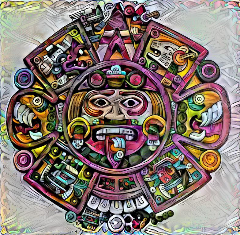 Trippy Aztec God