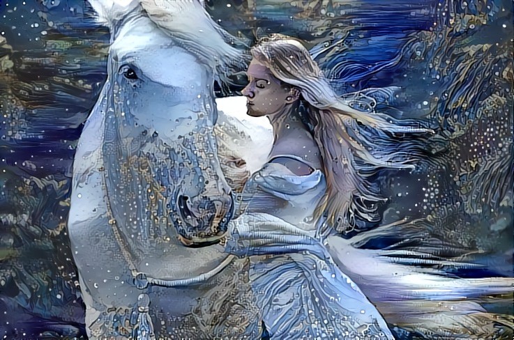 Girl with horse