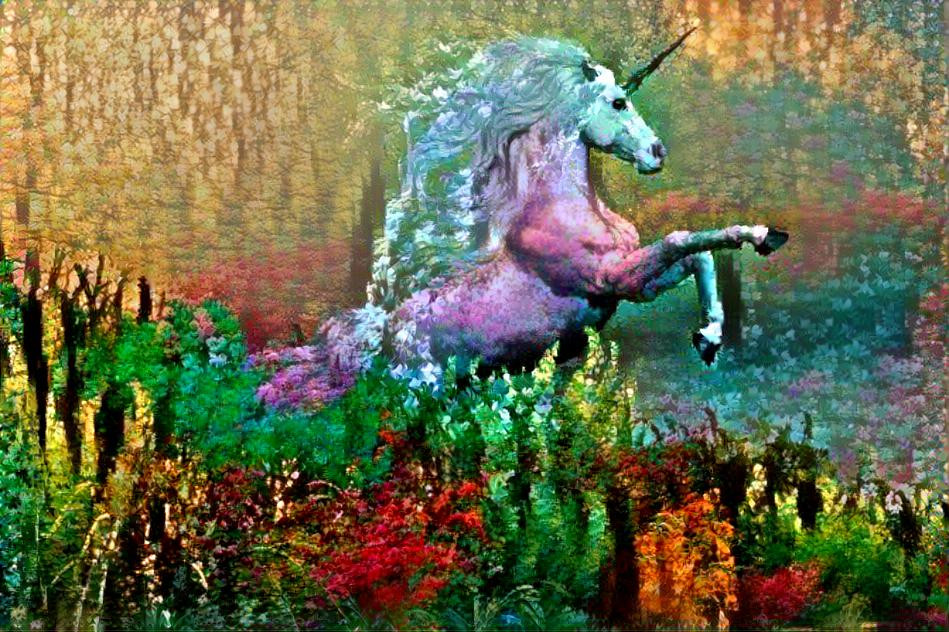 A flowery unicorn