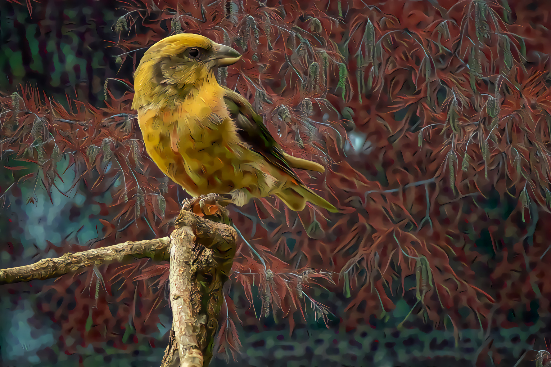 Red Crossbill, Lexia Curvirostra