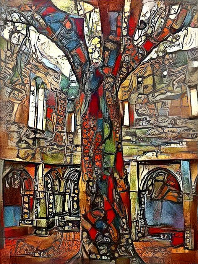 Stained Glass Tree