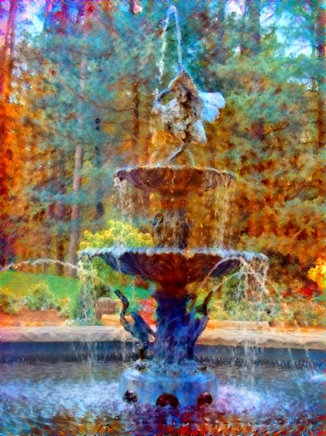 Fountain in Duke Gardens...NC