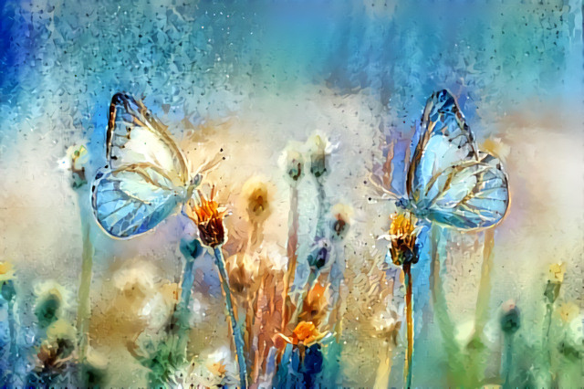 Blue Butterflies