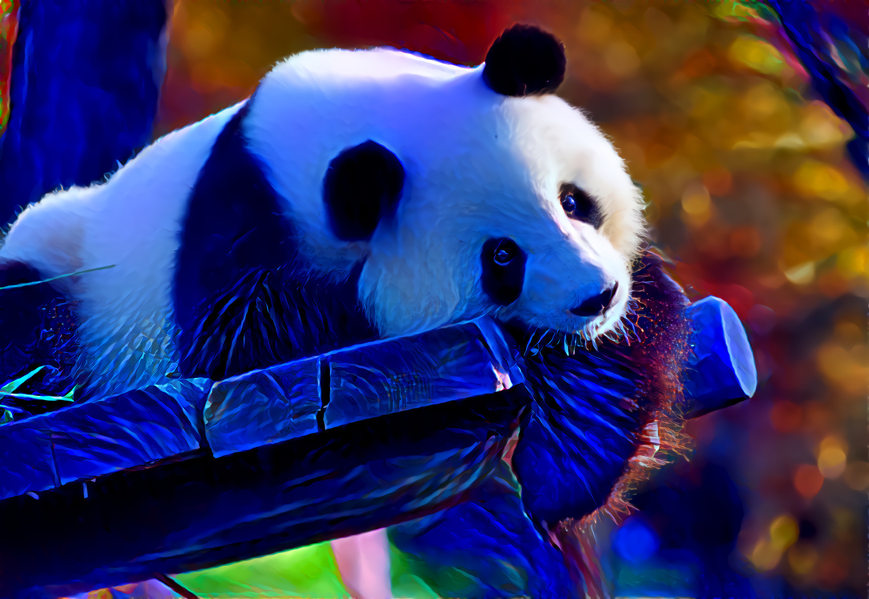 Giant Blue Panda