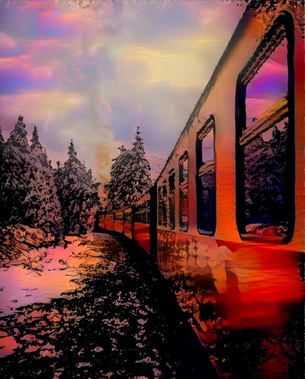 Sunset Train