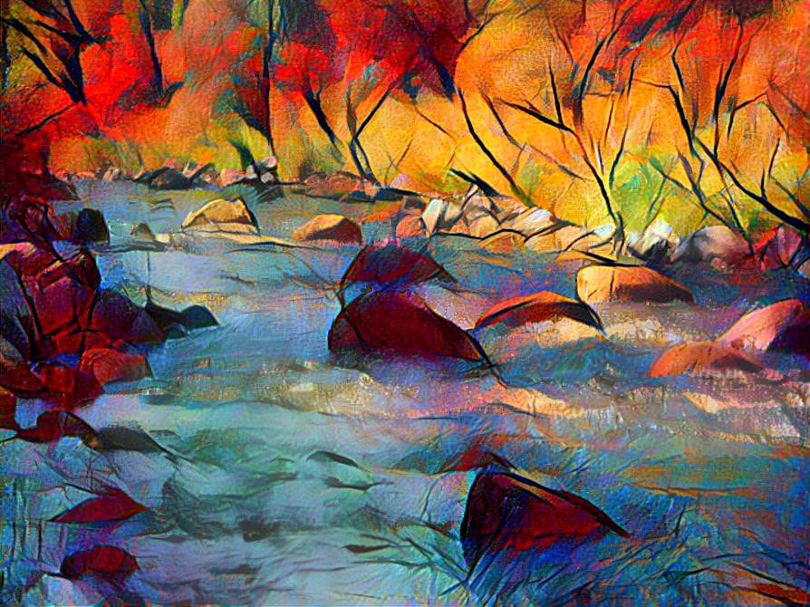 Digital Art by MJI- Autumn Stream 6