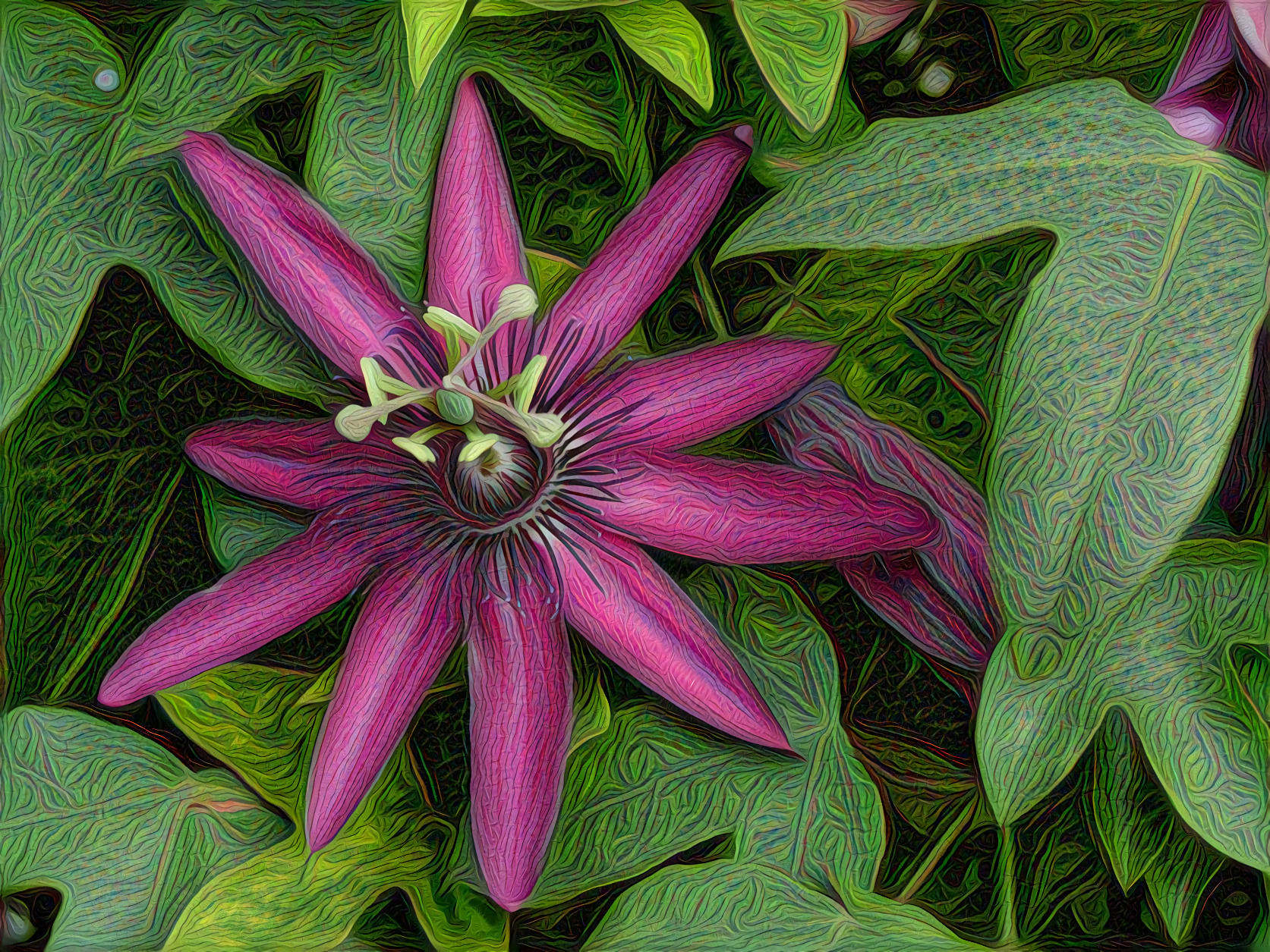 Deep Purple Passion Flower