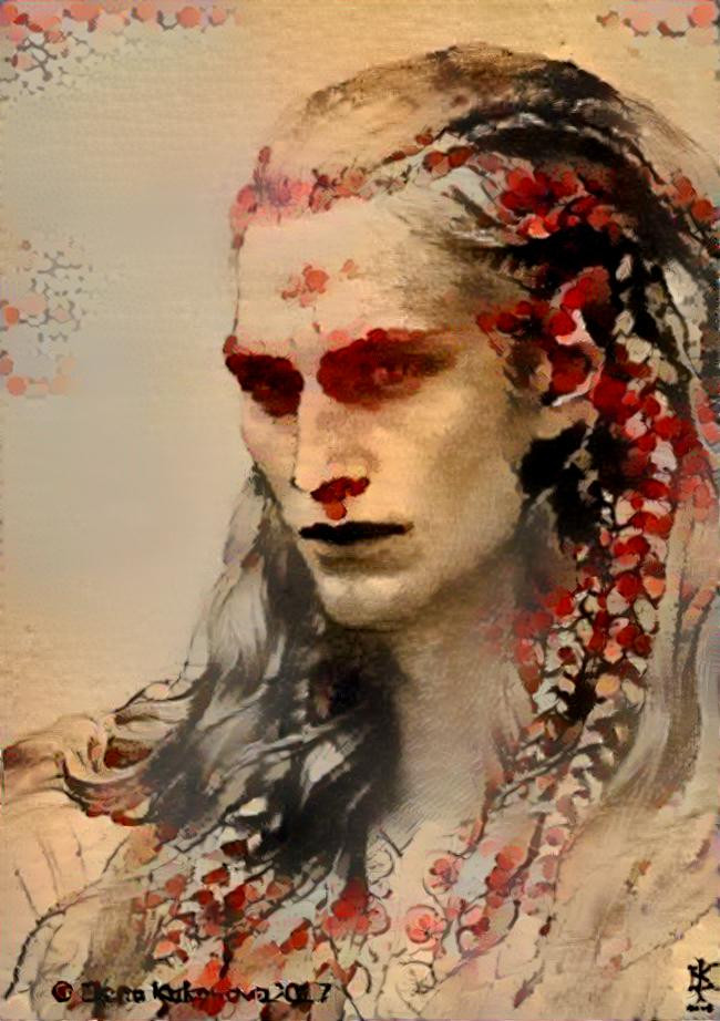 Celegorm by Elena Kunanova, with blood splatter(?)