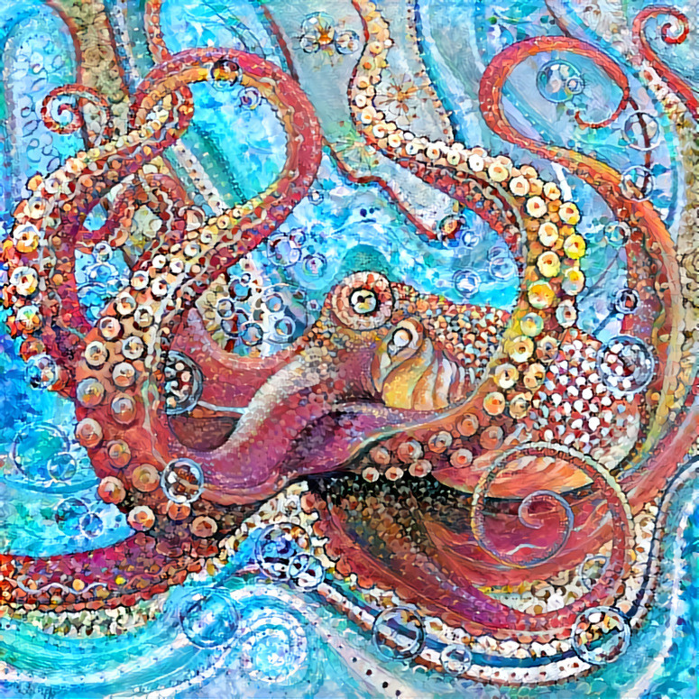 ''Out of the Blue'' _ source: ''Red Octopus'' - artwork by Maureen Young _ (200717)